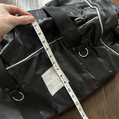 VTG North Face SKI Gear Duffle Gym Bag USA Made Leather Handle Rubber Coated 80s