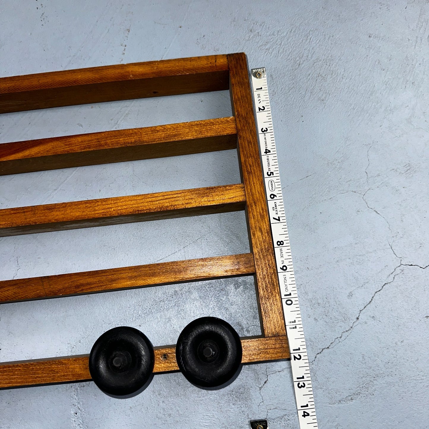 Vintage Wood Truck  Wall Shelf Unit With Wheels Die Cast Display Rustic Chic