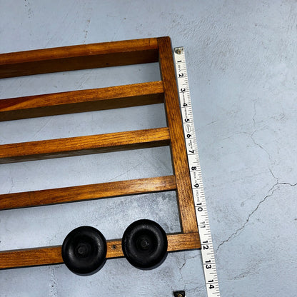 Vintage Wood Truck  Wall Shelf Unit With Wheels Die Cast Display Rustic Chic