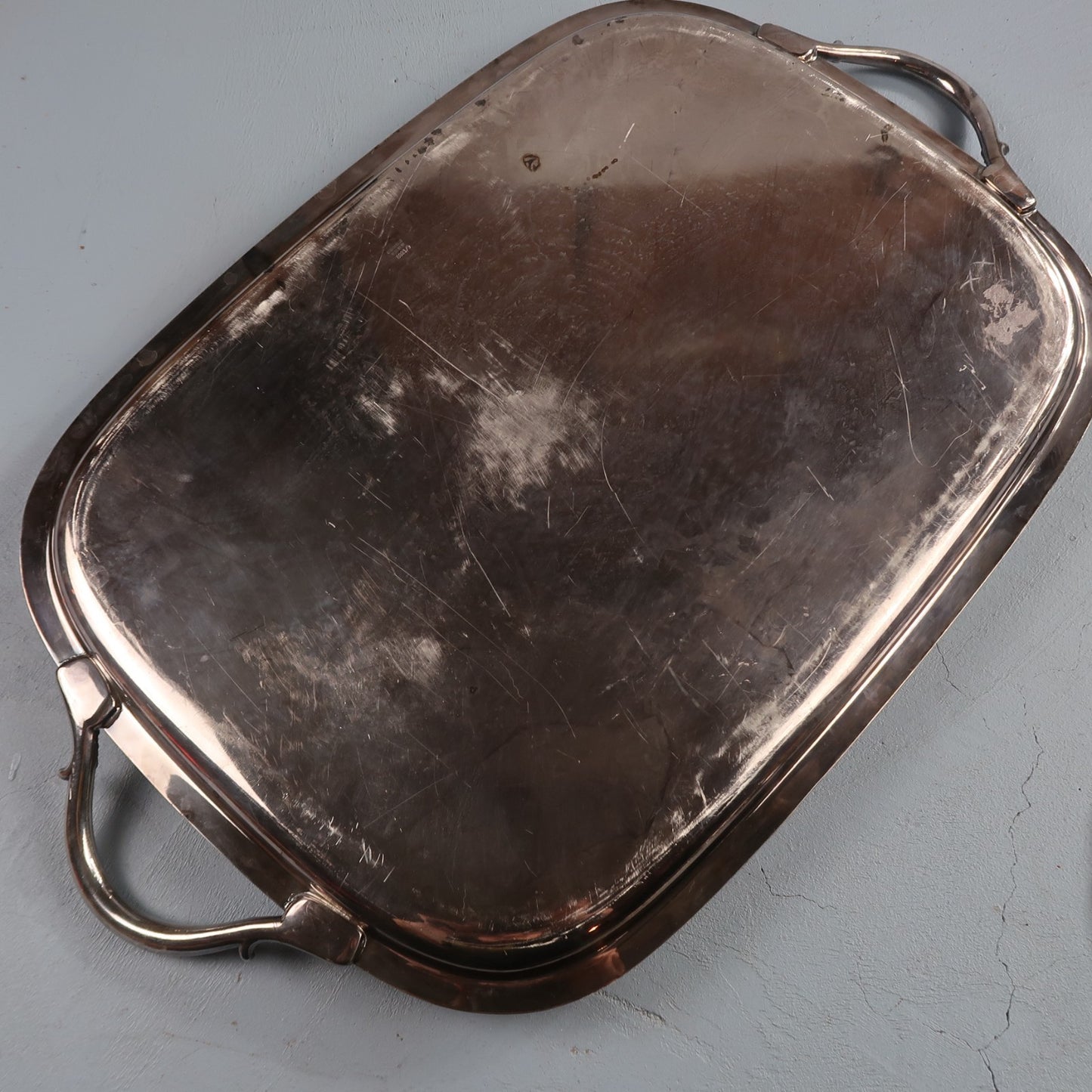 Vintage Baroque Victorian Not Silver Plated Platter Collection Lot Fancy Trays