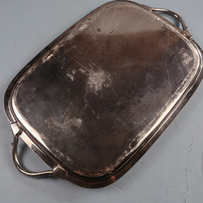 Vintage Baroque Victorian Not Silver Plated Platter Collection Lot Fancy Trays