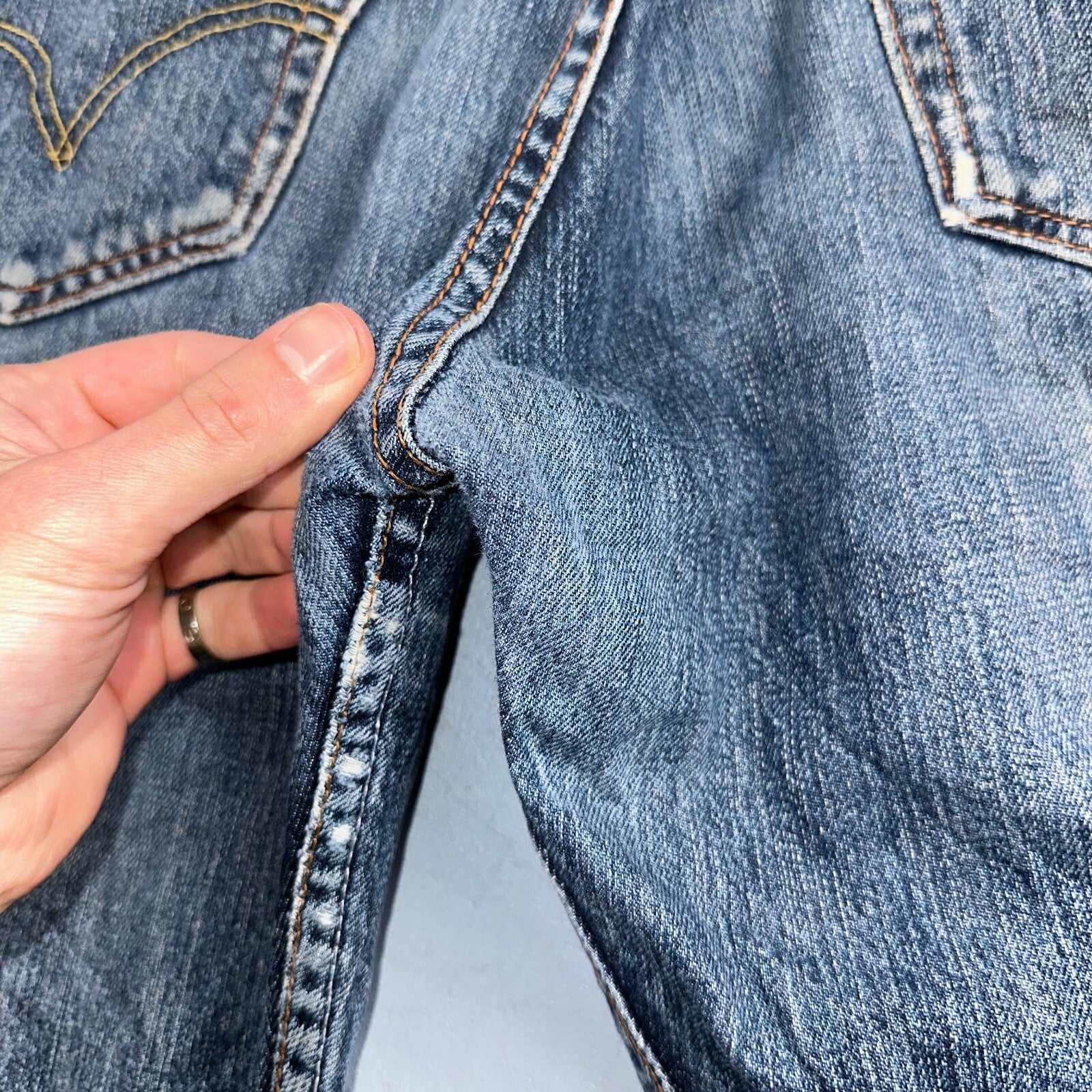 Levis 501 Vintage Y2K XX Straight Leg Jeans Blue Med Wash 33x32 Act 32x31