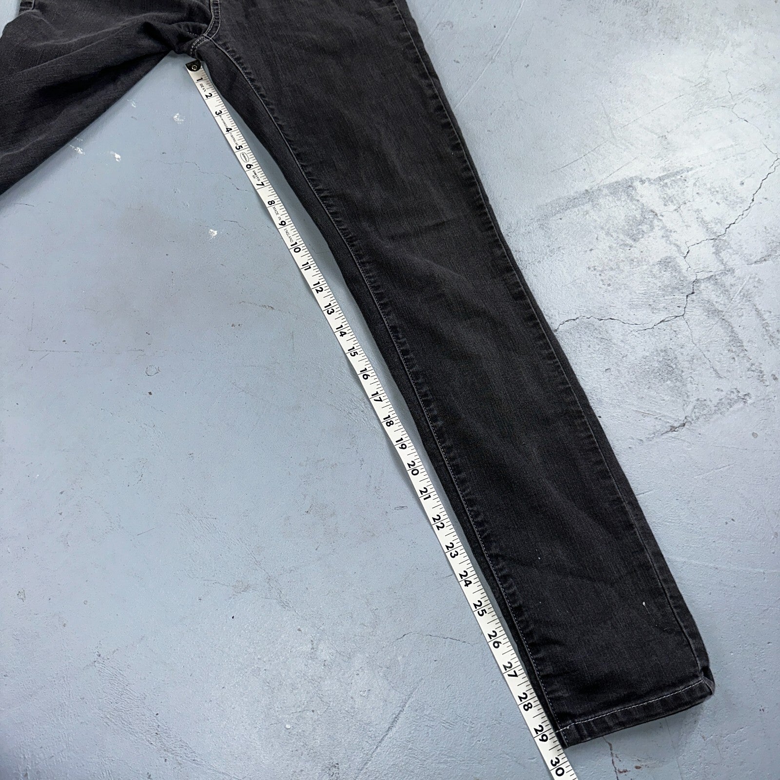 Prana Women's Size 2/26 Black Skinny Dark Wash Cotton Blend Stretch Denim Jeans