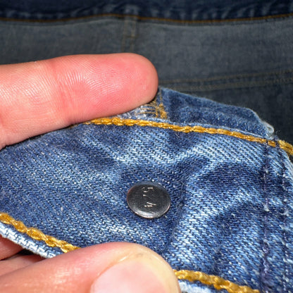Levis 501 Vintage 90s USA XX Straight Leg Jeans Blue Med Wash 44x32 Act 40x28