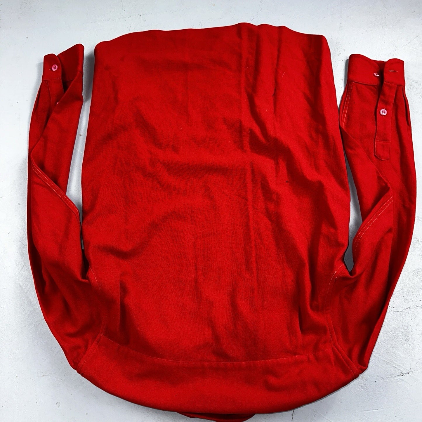 Pendleton 1930s VTG Wool Shirt Jacket Long Sleeve Red Basic Pink Buttons 30s 40s