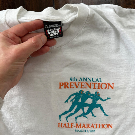 Marathon Running PDX Half Portland Oregon Run Vintage T Shirt 1992 90s Sports