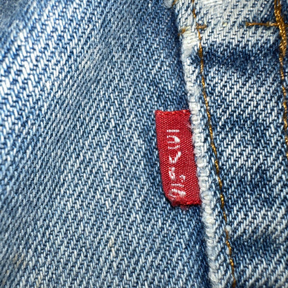 Levis 501 Vintage 80s USA XX Straight Leg Jeans Blue Light Wash Act 32x24 Capri