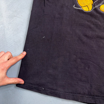 Disney Mickey Mouse 90s VTG T Shirt Faded Black Single Stitch Graphic XL Classic