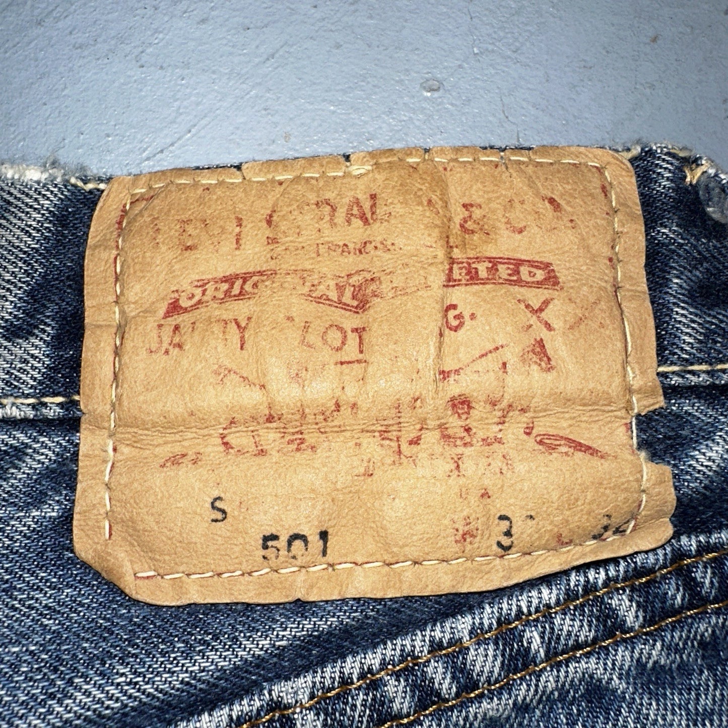 Levis 501 Big E Vintage 60s Redline Selvedge USA XX 1960s Jeans 30x32 Ac 28x28