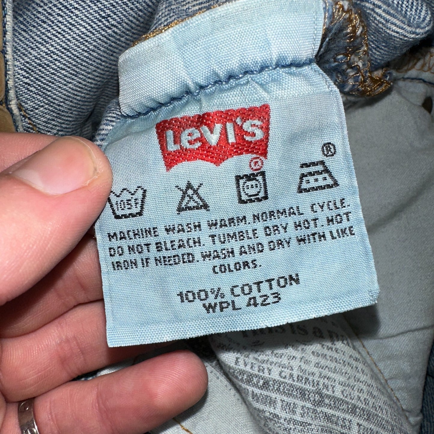 Levis 501 Vintage Y2K XX Straight Leg Jeans 90s Blue Med Wash 34x32 Act 31x31