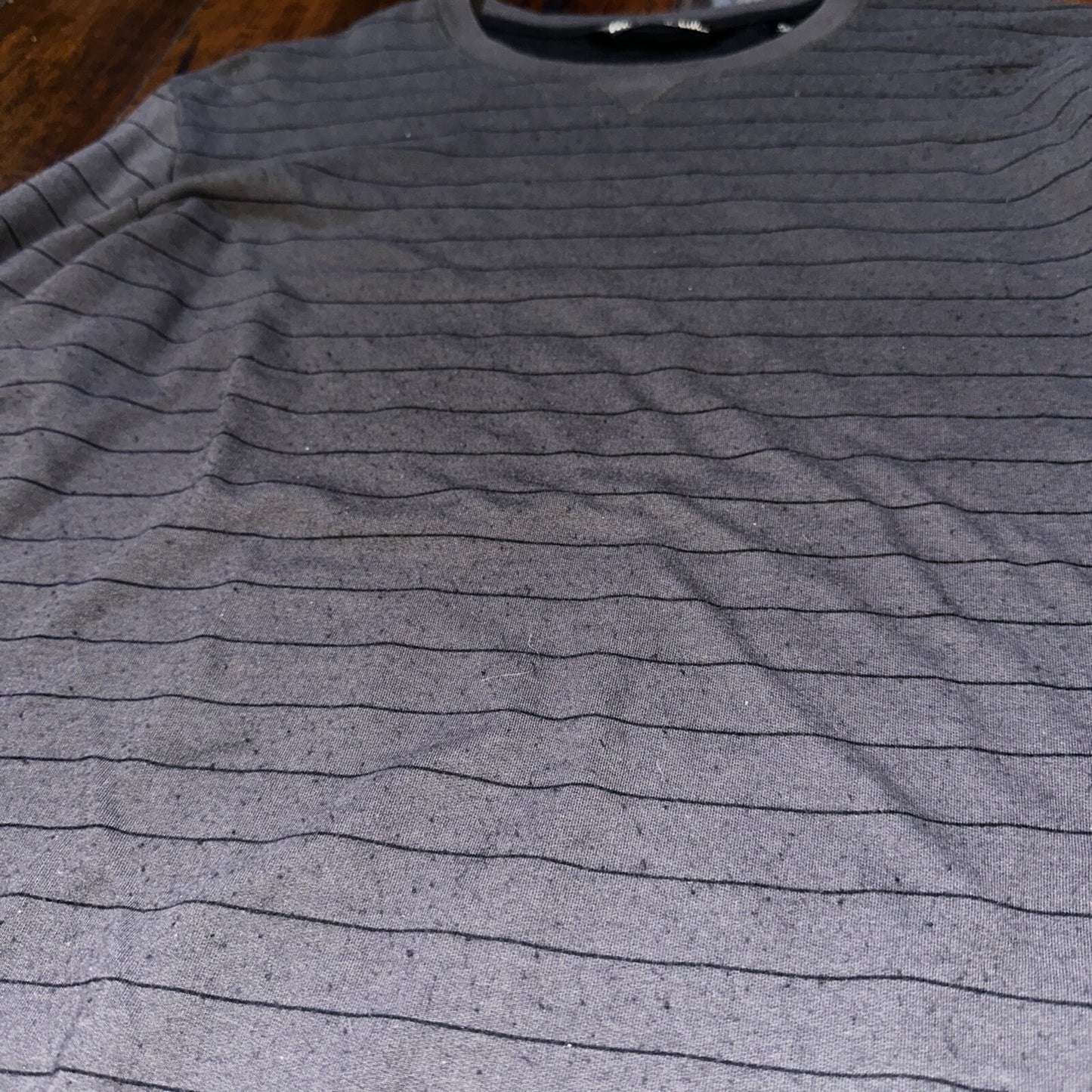 Travis Mathew Sweater Adult XL Gray Striped Long Sleeve Crew Lightweight