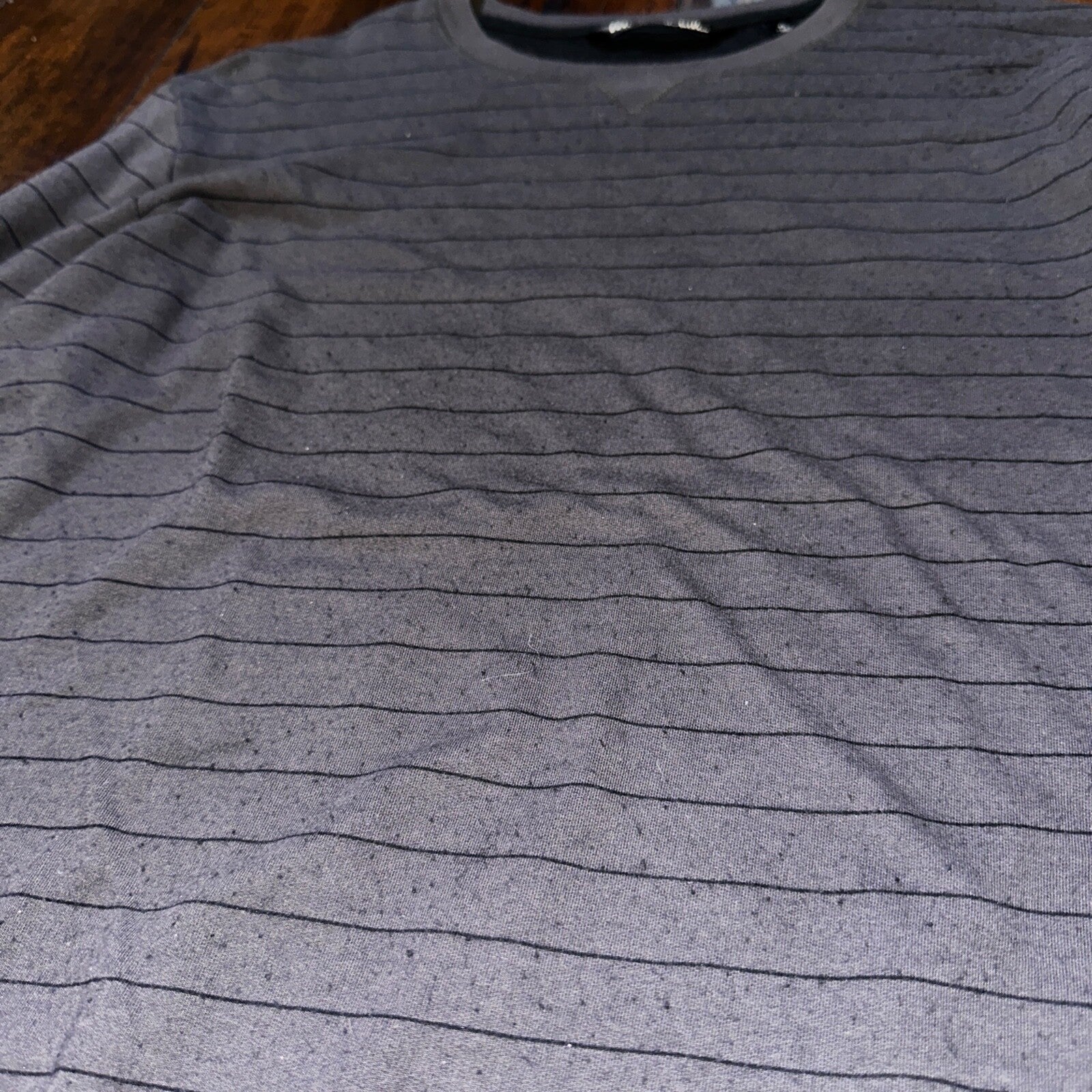 Travis Mathew Sweater Adult XL Gray Striped Long Sleeve Crew Lightweight