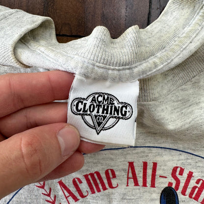 Acme All Stars Vintage T Shirt Taz Homerun Devil Looney Tunes 90s 1991 Baseball