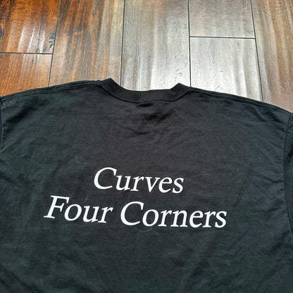 Taking It Off Funny VTG T Shirt Y2K Curves XL Black Rap Music Grunge Band Pop