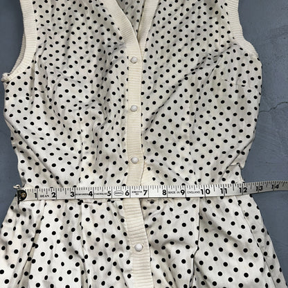 Vintage 1950s Koret of California Polka Dot Shirt Dress San Francisco Rockabilly