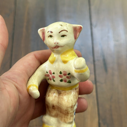 VTG Cat Salt And Pepper Shaker Anthropomorphic Japan Creepy Funny Cute SINGLE