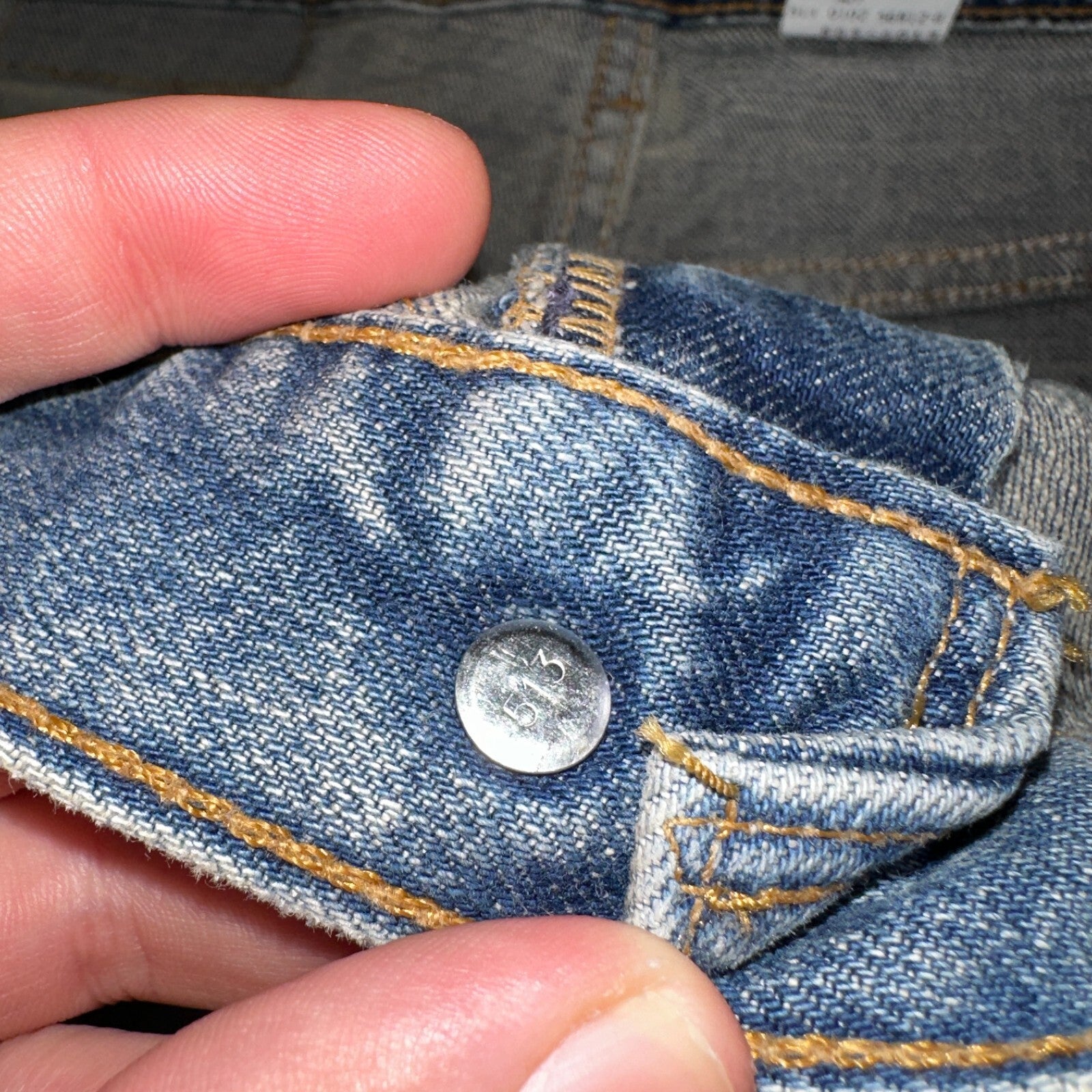 Levis 505 Vintage 90s USA XX Jeans Blue 501 Thrashed Med Wash 36x36 Act 36x30