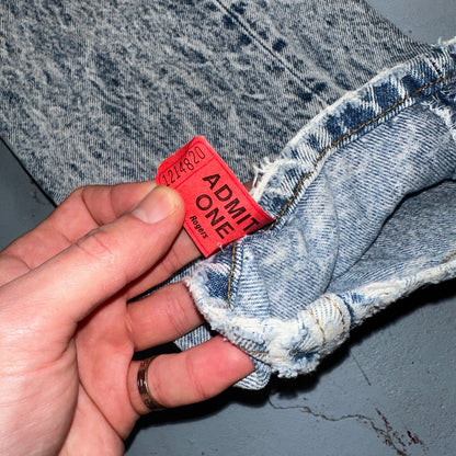 Levis 501 Vintage 80s USA XX Straight Leg Jeans Blue Acid Wash 31x32 Act 30x31