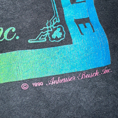 Budweiser 90s Wild Oats VTG T Shirt Single Stitch Rainbow Color Graphic Art XL