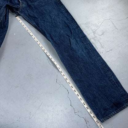 Levis 501 Vintage 90s USA XX Straight Leg Jeans Blue Dark Wash 36x36 Act 34x32