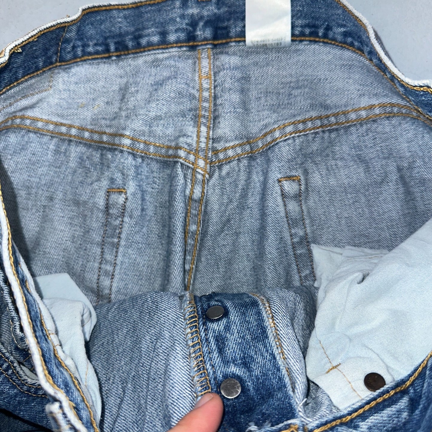 Levis 501 Vintage 90s XX Straight Leg Jeans Y2K Med Wash 36x34 Act 34x33