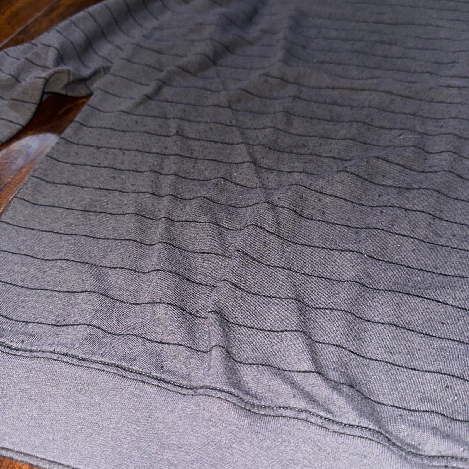 Travis Mathew Sweater Adult XL Gray Striped Long Sleeve Crew Lightweight