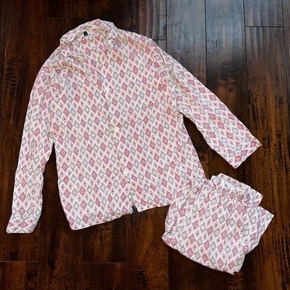 Vintage 50s 60s Tommies Sanforized Sleepwear Pajamas Pair Pants Top Cotton Plaid