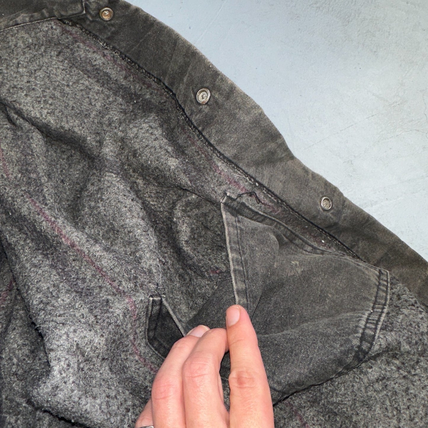 Ben Davis Jacket VTG 90s Canvas Blanket Lined Chore Workwear USA 3XL Detroit