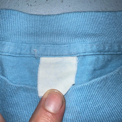 Disney World Epcot Center 1980s VTG T Shirt Rare Blue Single Stitch Mickey Earth