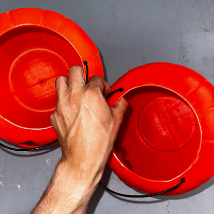 Vtg 1980s General Foam Plastics Pumpkin Pail Bucket Made in USA Retro Halloween