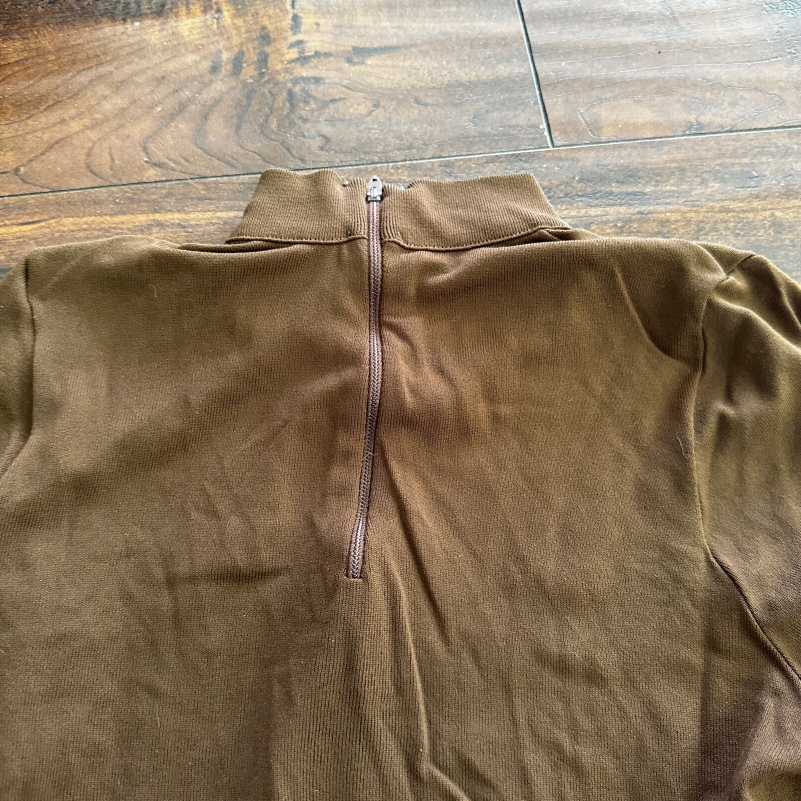 Vintage USA Rockabilly Womens Dress Jacket Skirt 60s 70s Top Bottom Brown