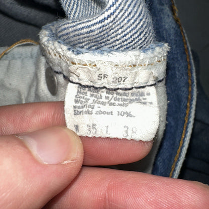 Levis 501 Vintage 80s Redline Selvedge USA XX Jeans Med Wash 35x38 Act 32x33