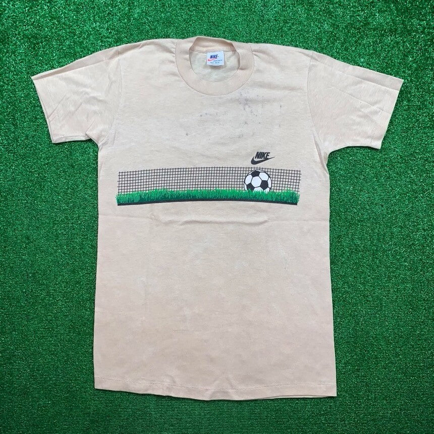 Vintage Nike T Shirt USA Rare Single Stitch Soccer Sports 70s 80s Running Geisha