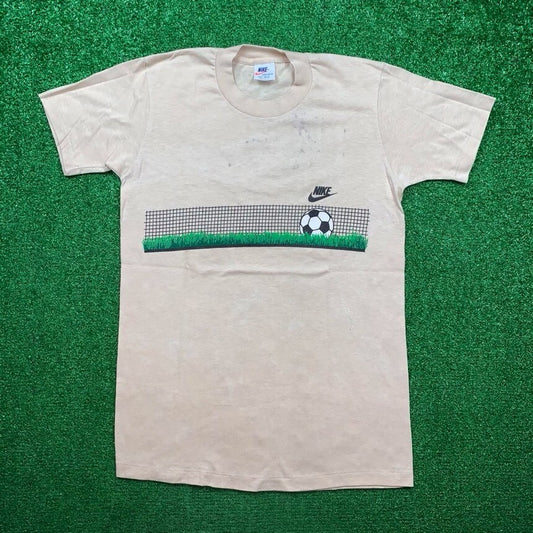 Vintage Nike T Shirt USA Rare Single Stitch Soccer Sports 70s 80s Running Geisha