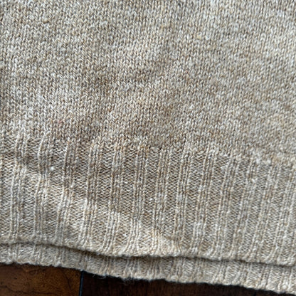 Vintage Jantzen Sweater Men's L Brown Pullover Blank Solid USA Made 90s