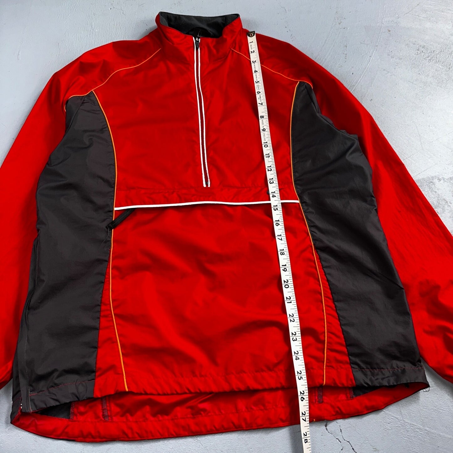 Nike VTG Y2K Windbreaker Track Jacket M Red 3M Basic Simple Football Runner