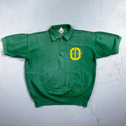 VTG 60s Oregon Track Sweatshirt Champion 1969 Drakes Rockabilly Ducks Polo Zip