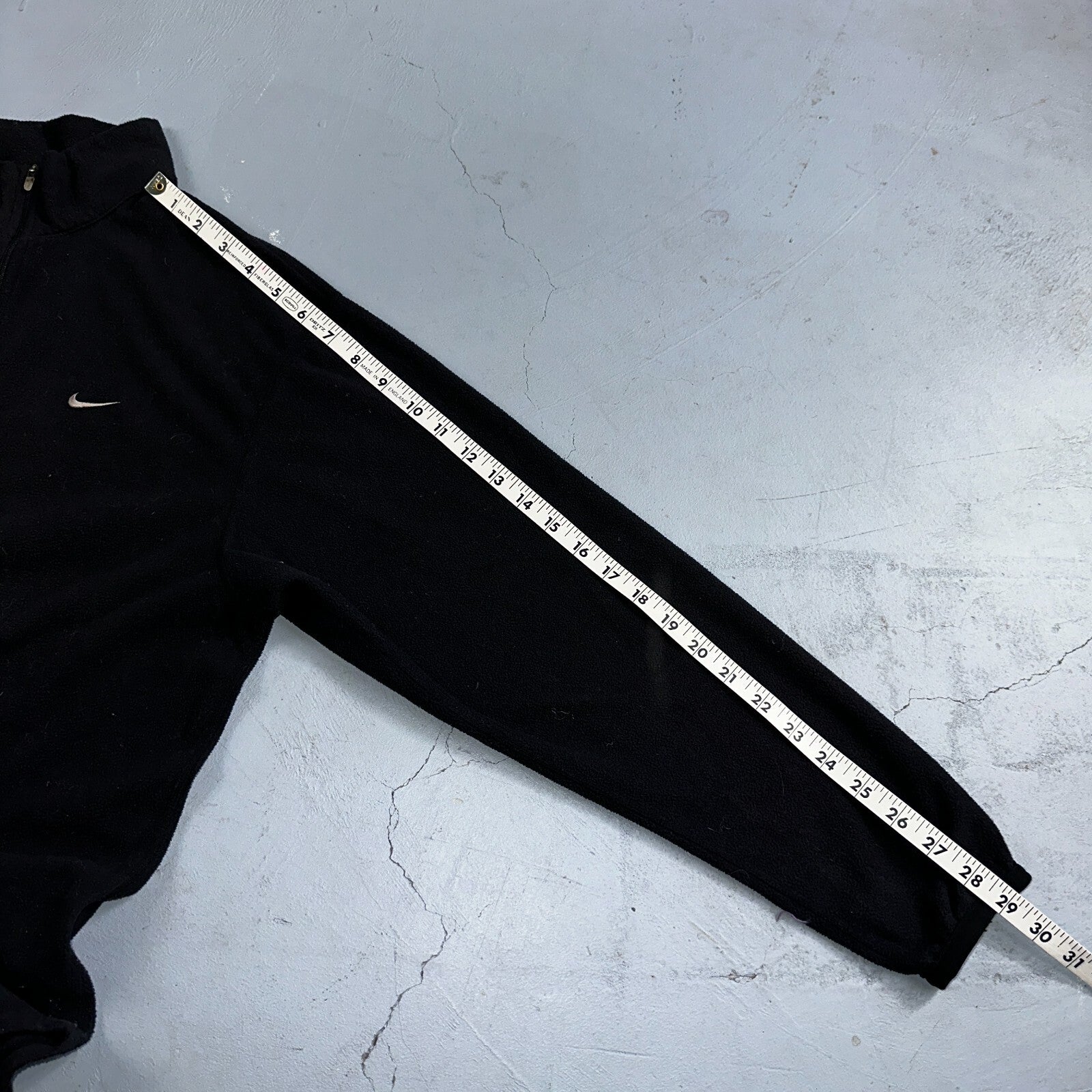 Nike Therma Quarter Zip Training Top Mens S Black Pullover Fleece Lined VTG