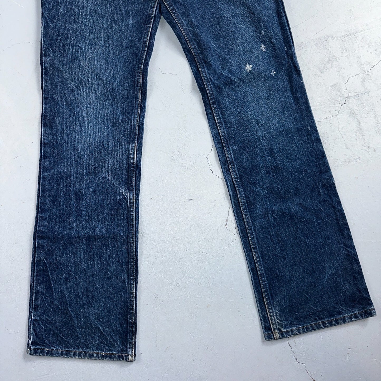 Levis 517 Vintage 90s USA Orange Tab Bootcut Flare Blue Worn Jeans Thrash 32x32