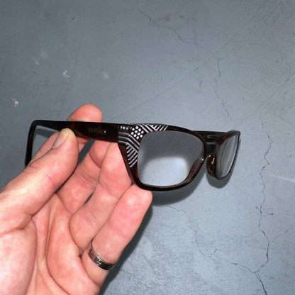 Versace MOD. 3150-B GB1 Square Brown Crystals Eyeglasses Optical Frame 51*16*135