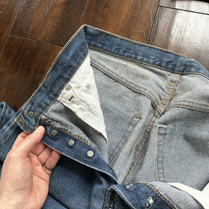 Levis Vintage 80s Redline Selvedge USA 501 XX Jeans 66 70s 32x34 Act 30x26