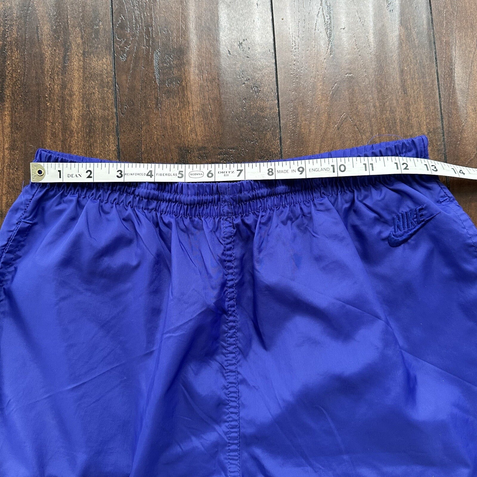 Nike Vintage 90s Gray Tag Windpants Track Pants Ankle Zip Unlined Purple M