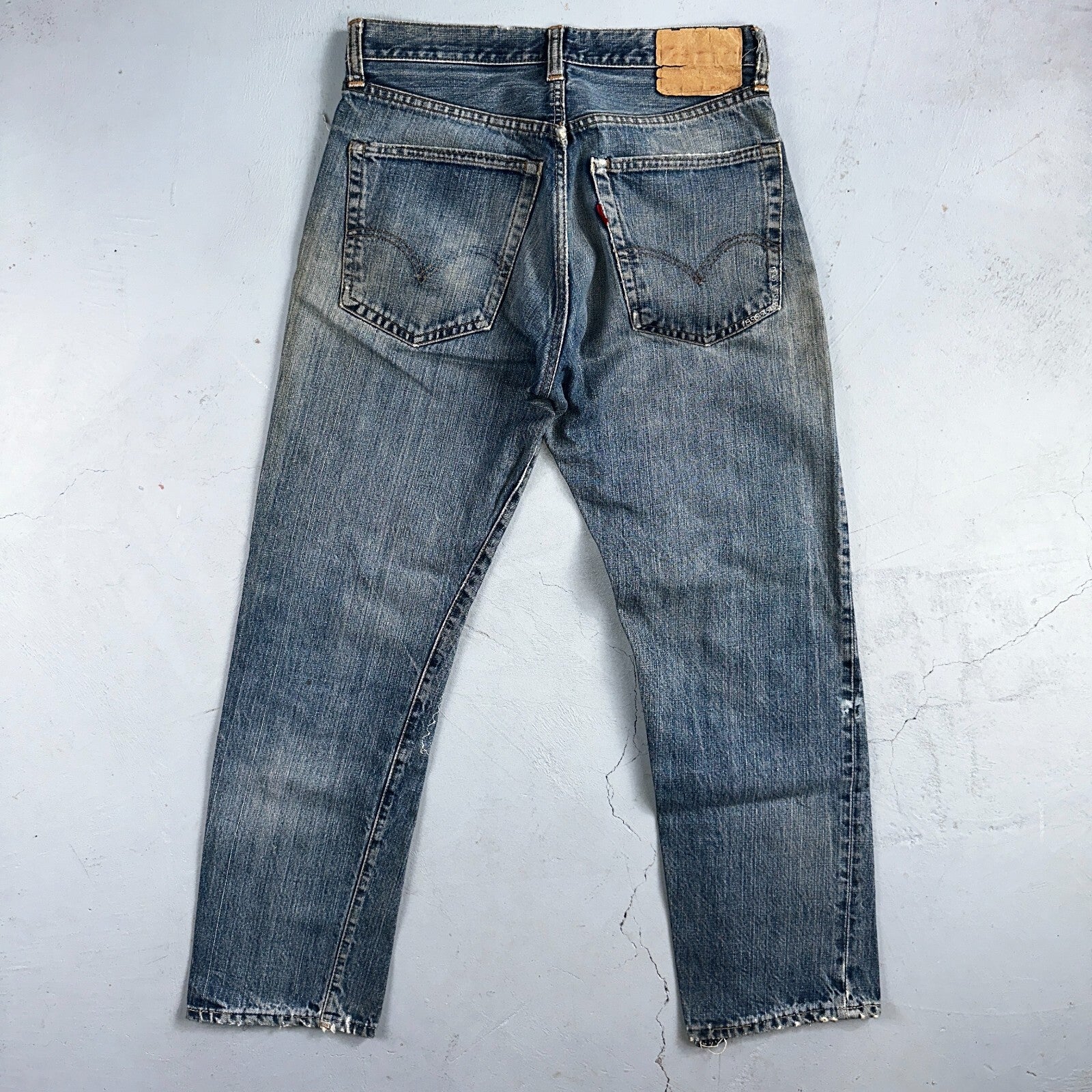 Vintage LEVIS 505 Jeans Big E 1960s Denim 30x26 USA 60s 501 502 Talon Zipper