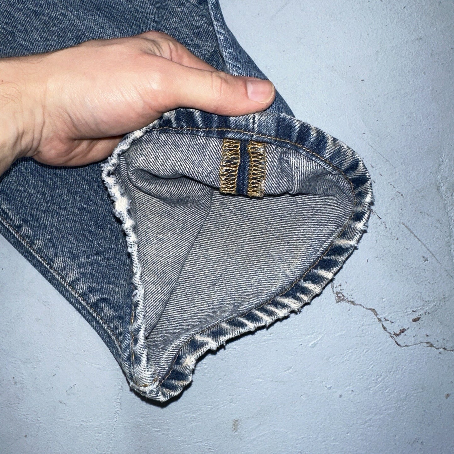 Levis 501 Vintage 90s Mexico Straight Leg Jeans 36x34 Y2K Light Wash Act 35x30