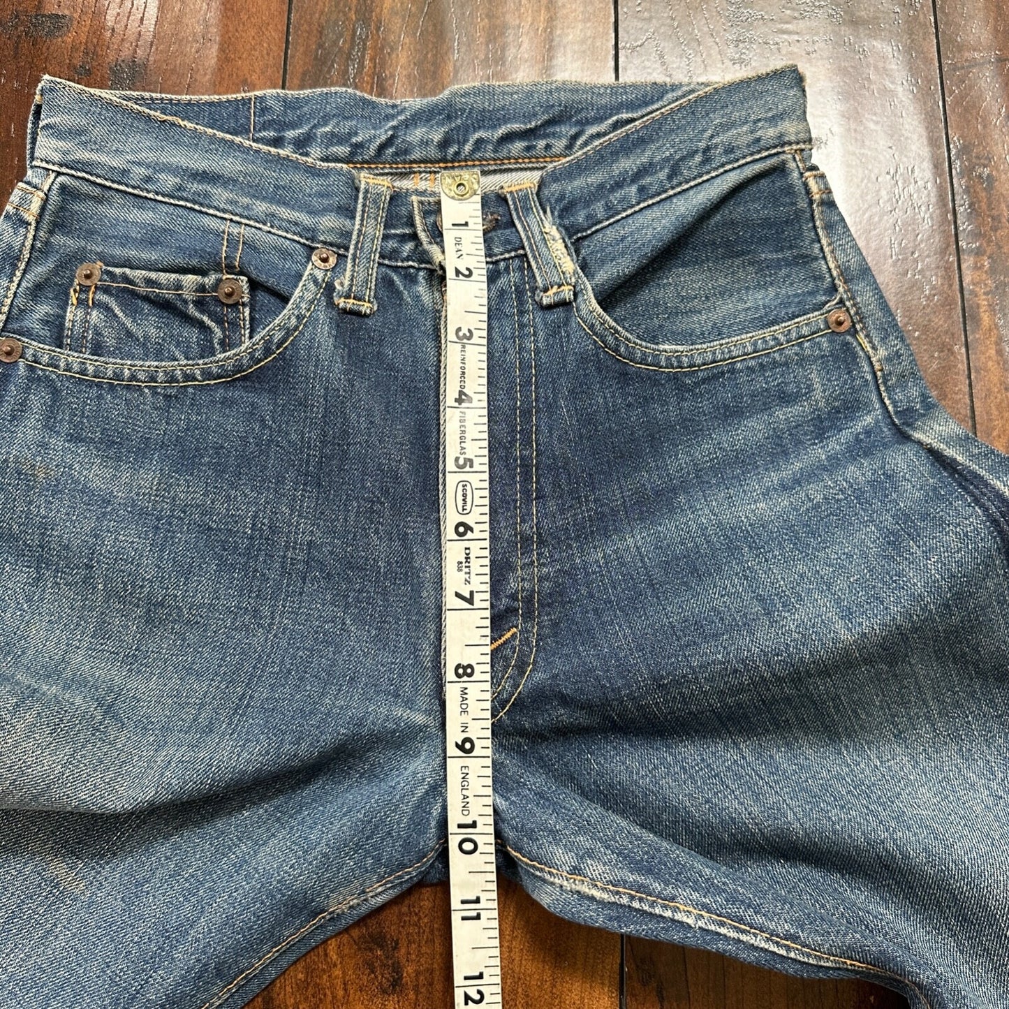Vintage LEVIS 501XX Jeans Big E 1960s Denim Redline Selvedge 25x29 USA 60s 505