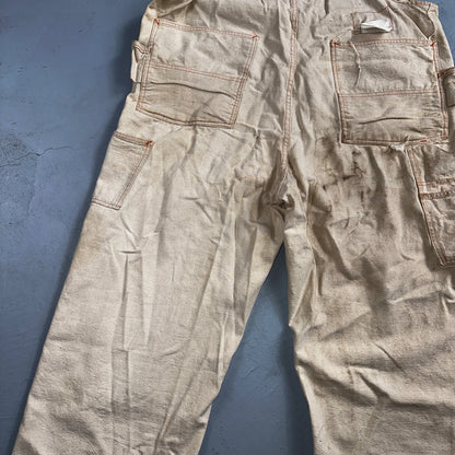 Ben Davis Vintage 60s Yellow Tag Canvas Overalls Pants Union 1960s USA Thrashed