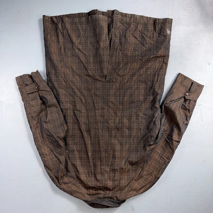 Vintage Size 42 All Weather Trench Coat Men Brown Button Rain Coat 1960s 60s