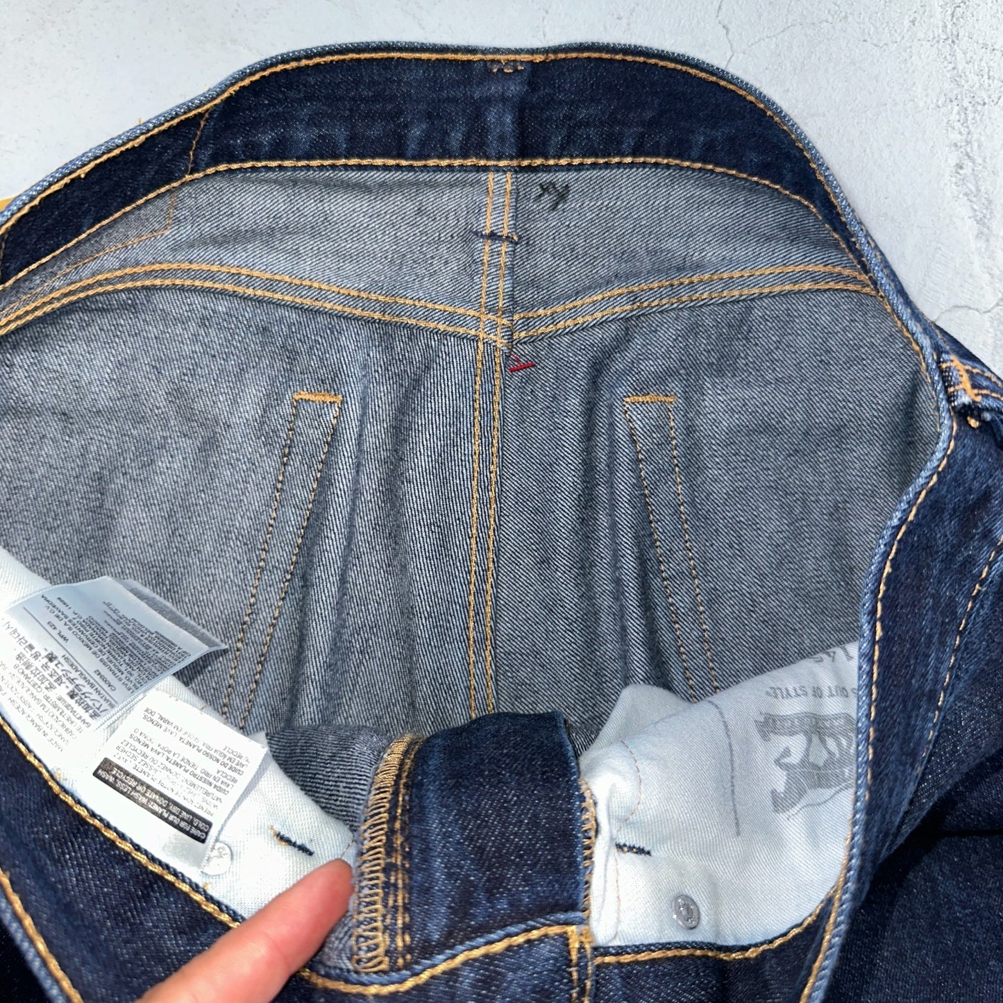 Levis 505 Vintage Y2K Straight Leg XX 2000s Jeans 34x30 Dark Wash Denim