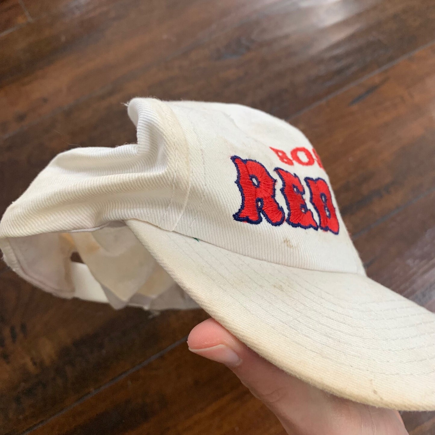 Boston Red Sox Vintage Hat Cap Snapback Twins MA USA Rare 80s 90s White MB