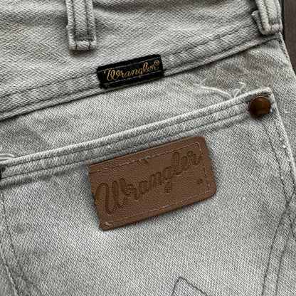 Vtg Wrangler COWBOY Jeans Womens 9 27x29 Gray Denim 13MGYG Pants USA 70s Scovill